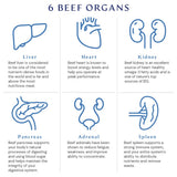 BodyHealth Primal Beef Organ Blend 118g nutritional information
