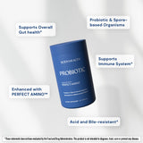 BodyHealth Probiotic Capsules bottle top view