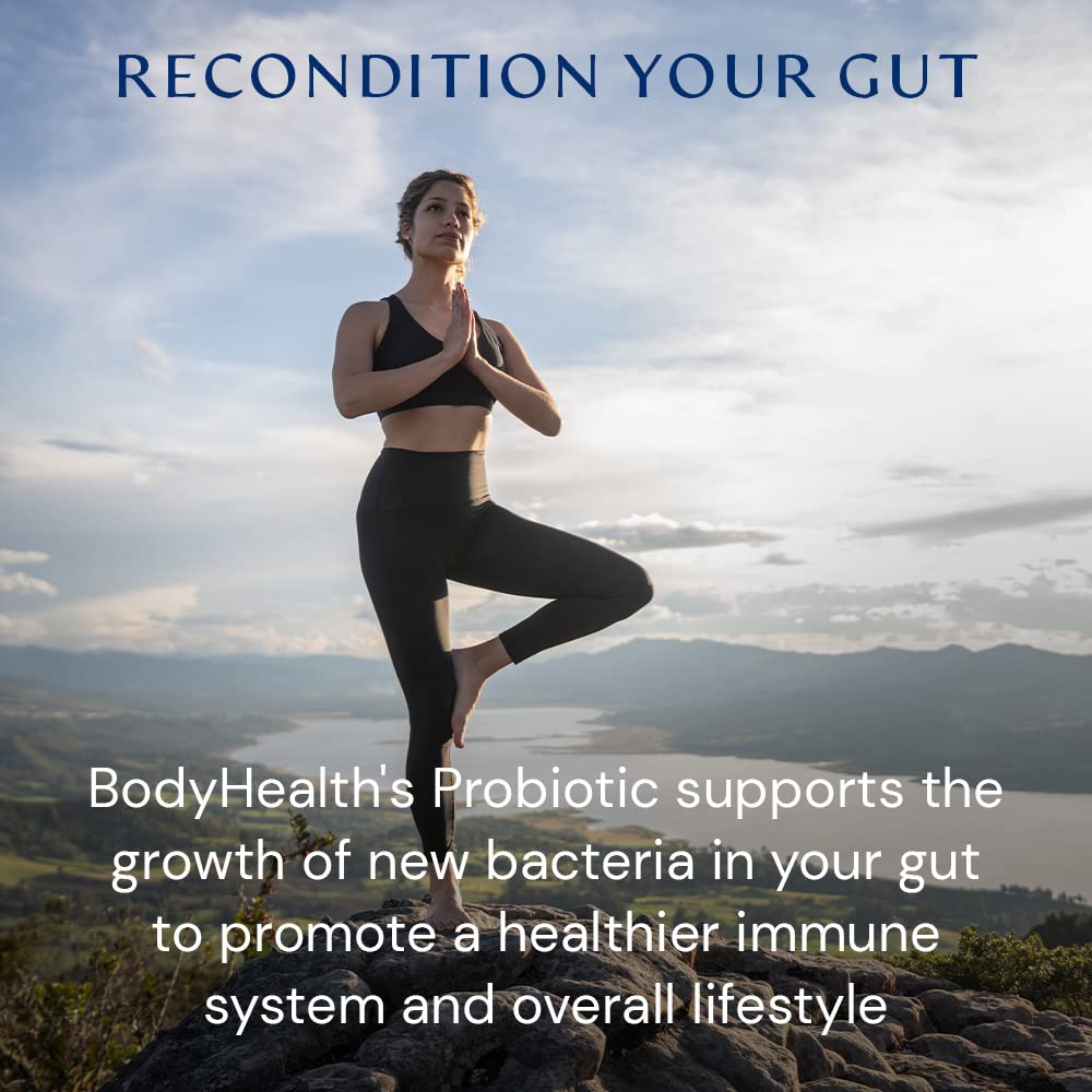 BodyHealth Probiotic Capsules with a measuring spoon