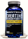 BodyTech Creatine Capsules 300 count bottle front view
