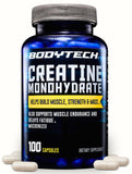 BodyTech Creatine Capsules 300 count front view