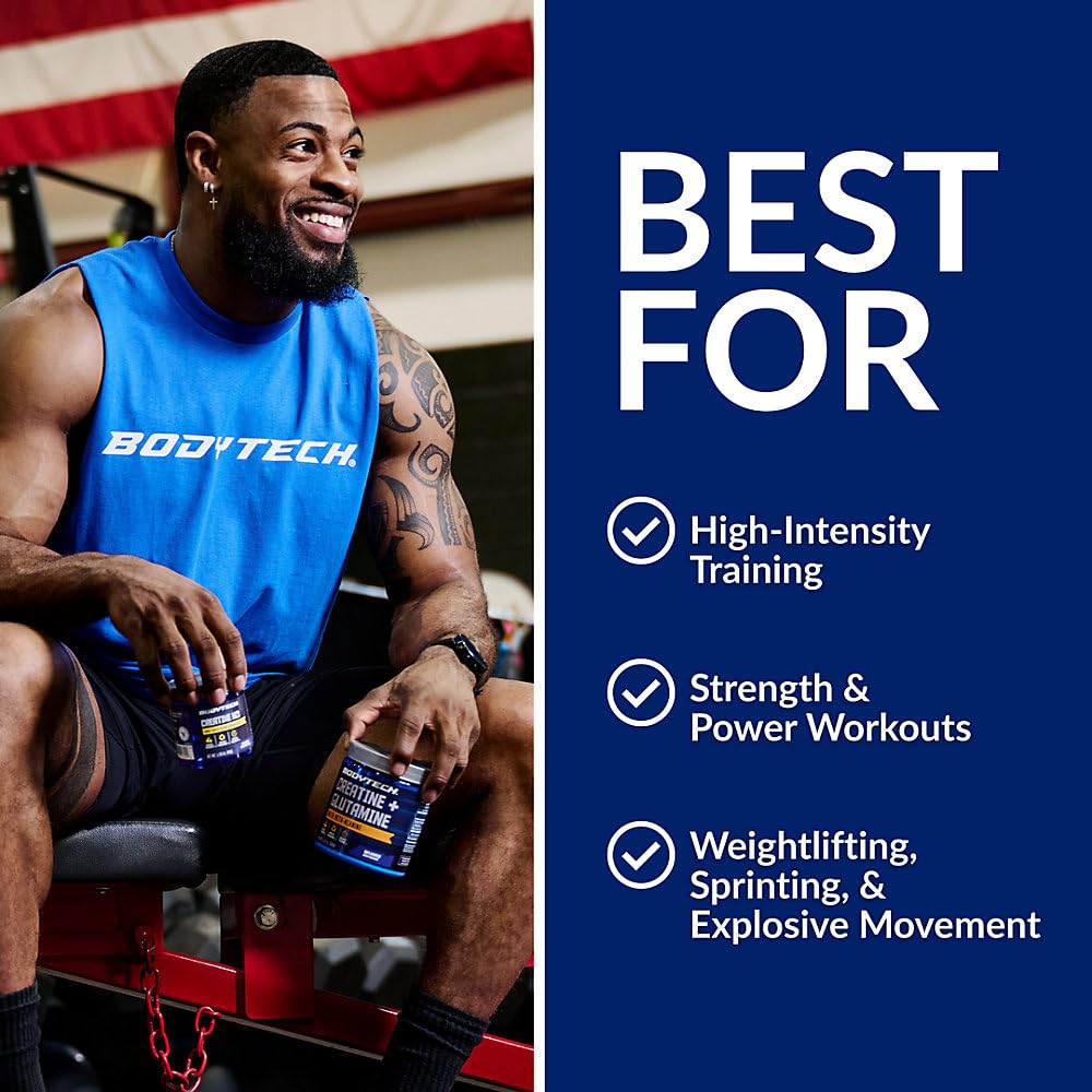BodyTech Creatine Capsules showing serving size information