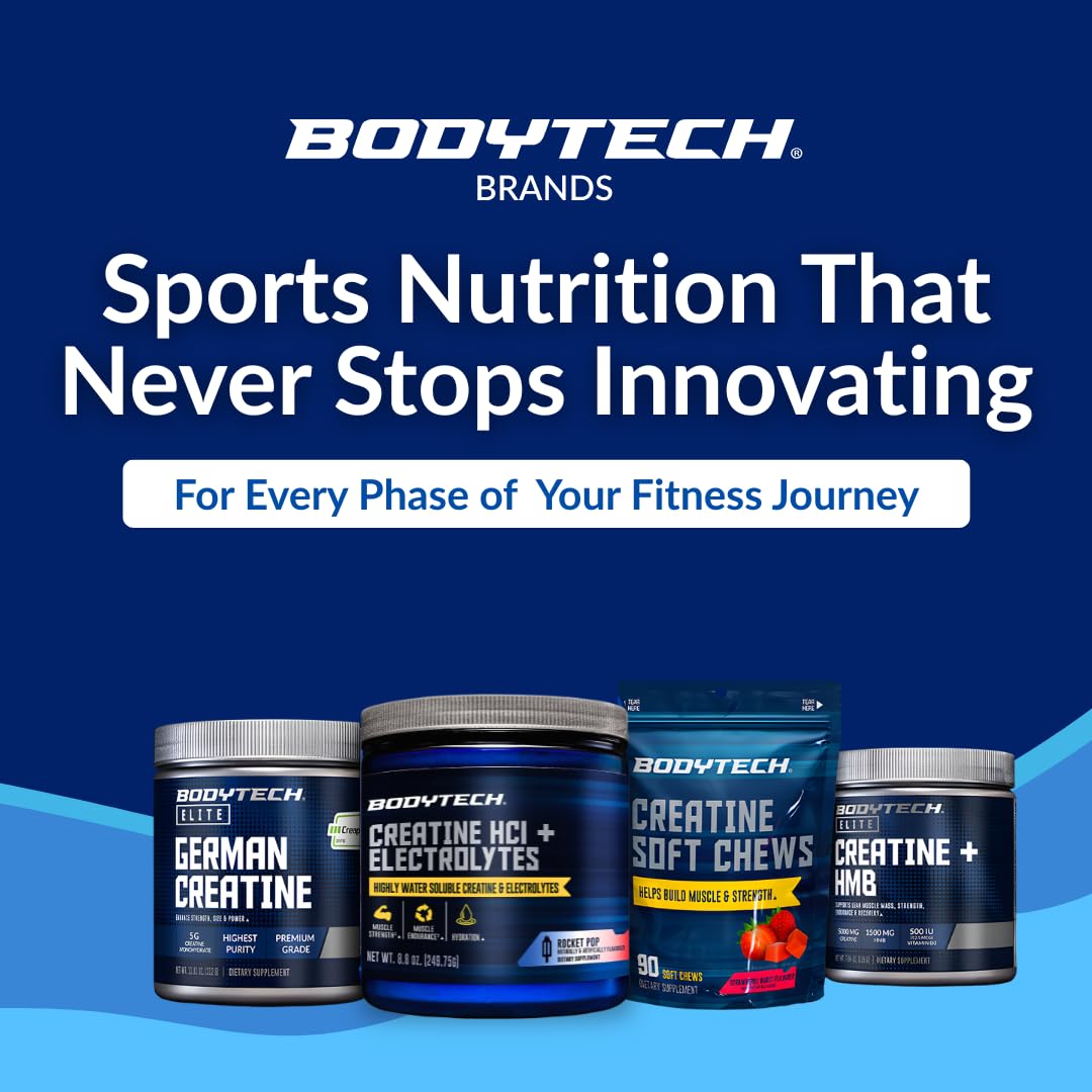 BodyTech Creatine HCl Powder 750mg in a fitness setting