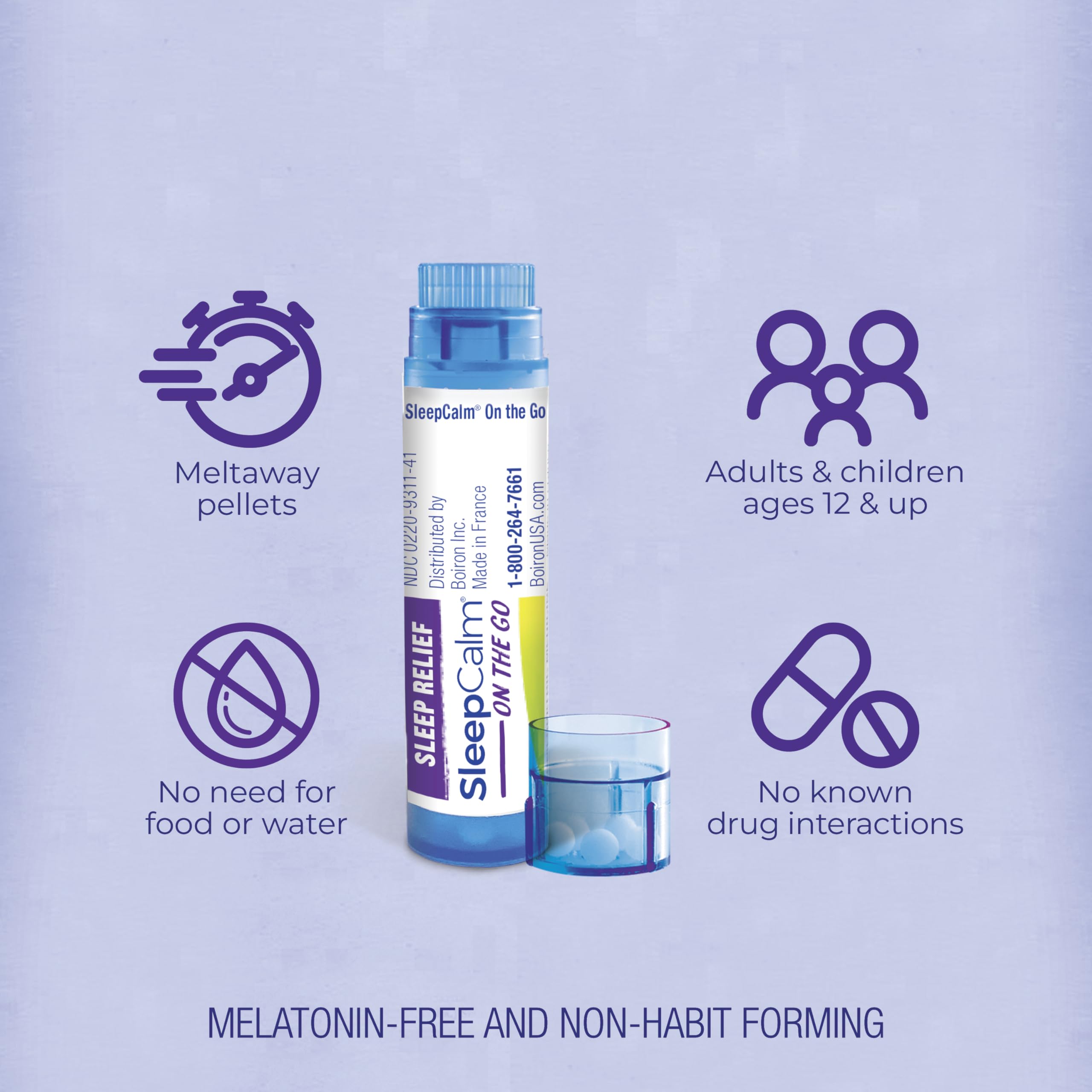 Boiron SleepCalm On The Go Sleep Aid ingredients list