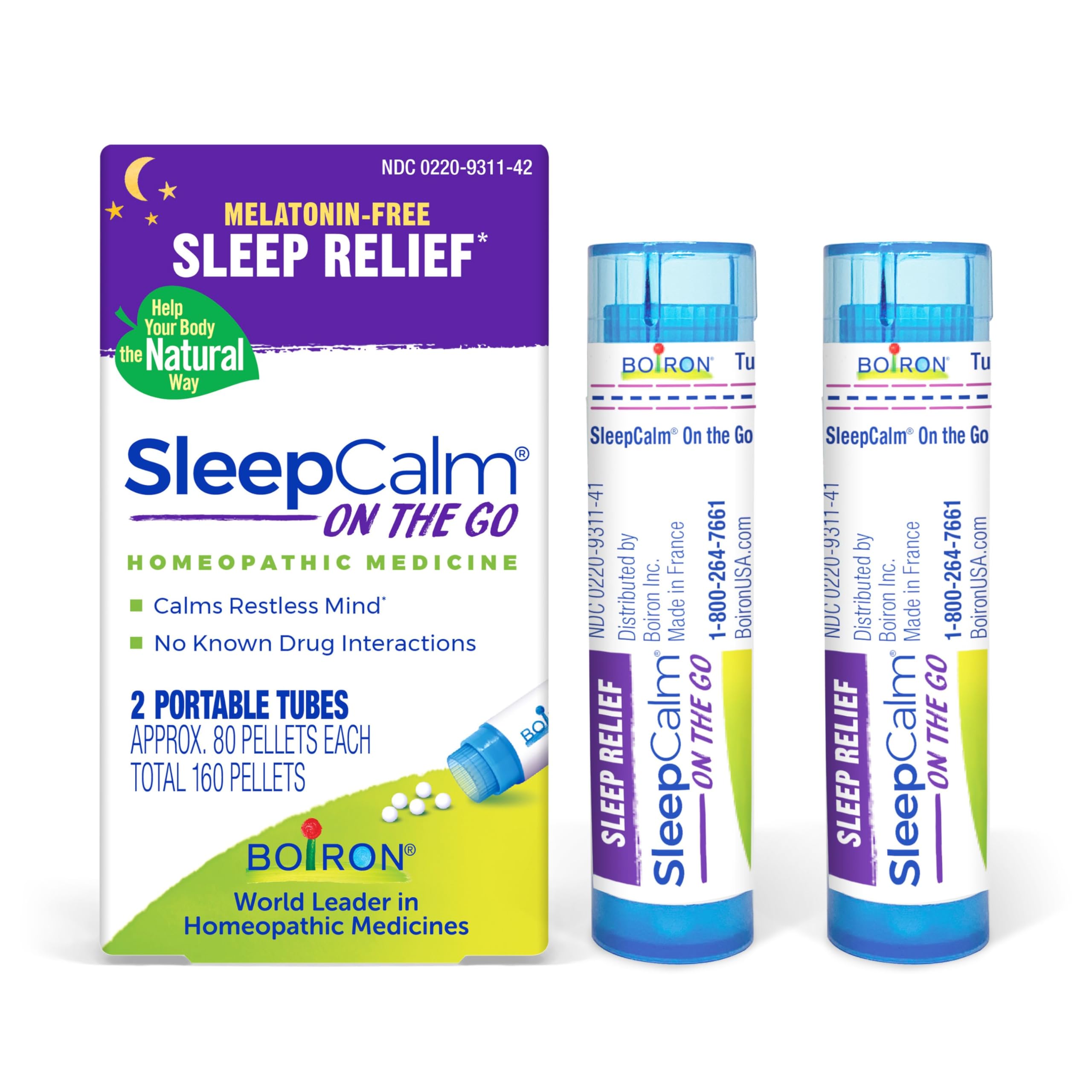 Boiron SleepCalm On The Go Sleep Aid packaging front view