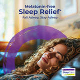 Boiron SleepCalm On The Go Sleep Aid tube in a travel bag