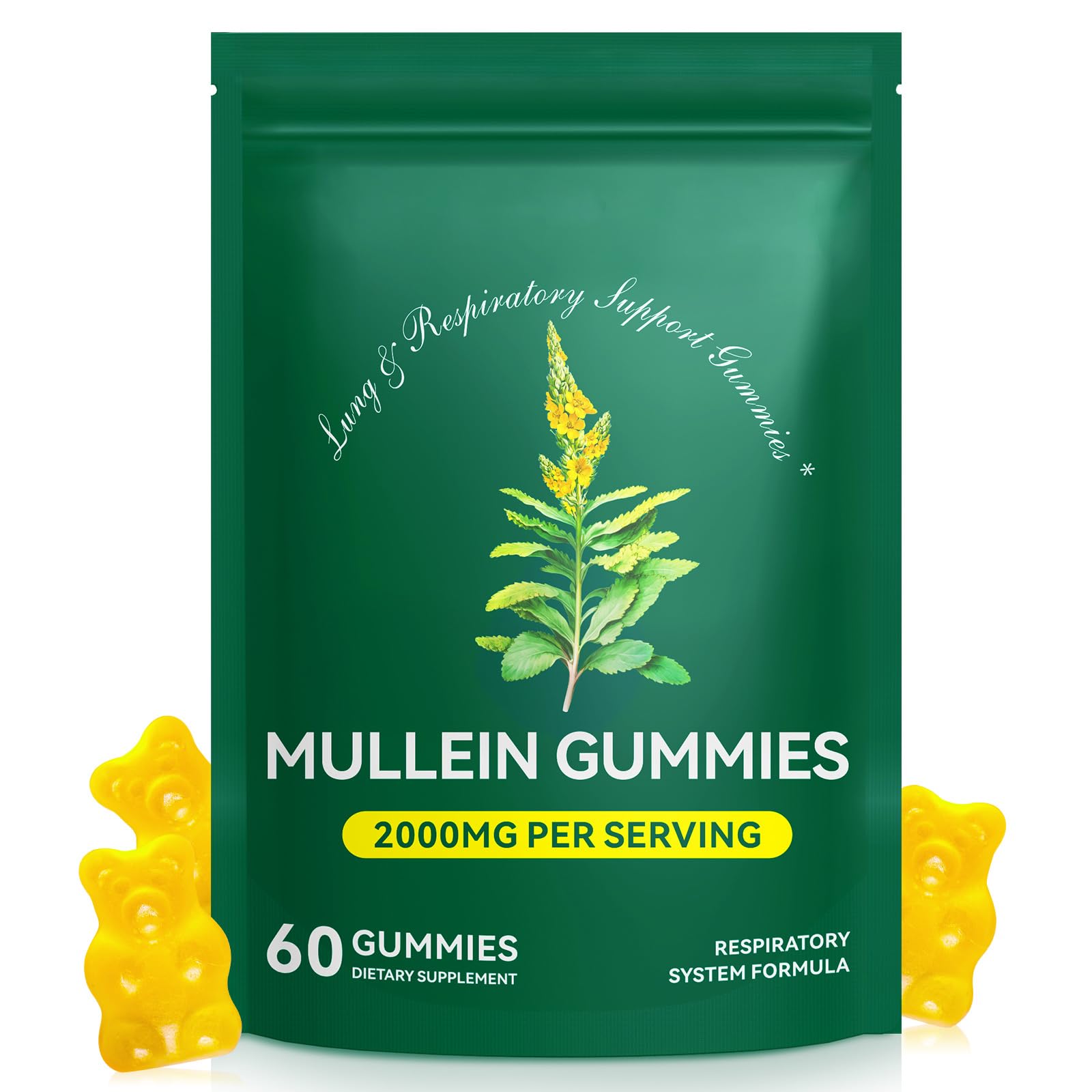 BOIUOITI Mullein Gummies front view packaging