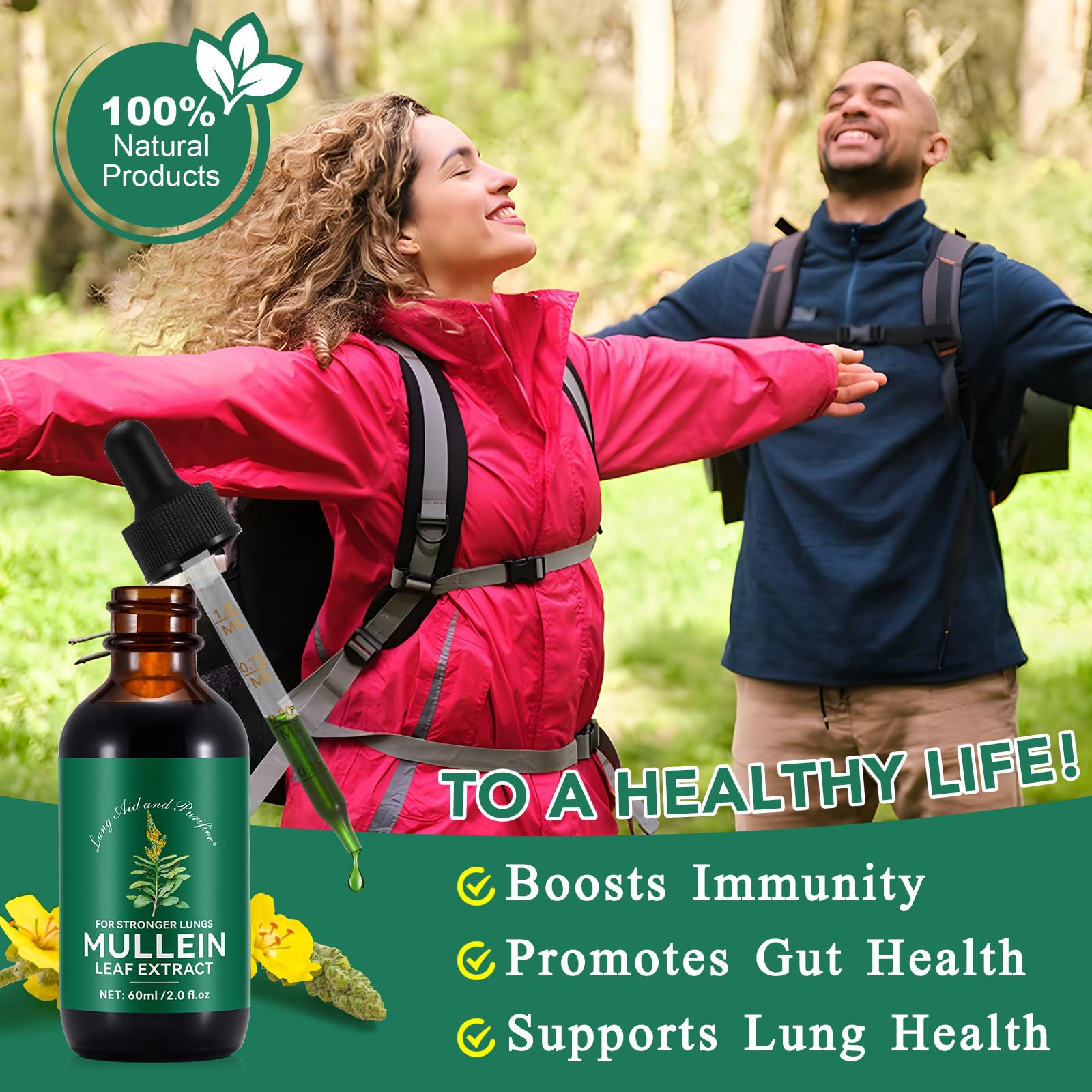 BOIUOITI Mullein Leaf Drops with herbal ingredients