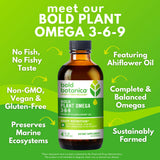 Bold Botanica Ahiflower Oil Omega-3 Supplement 231g back view