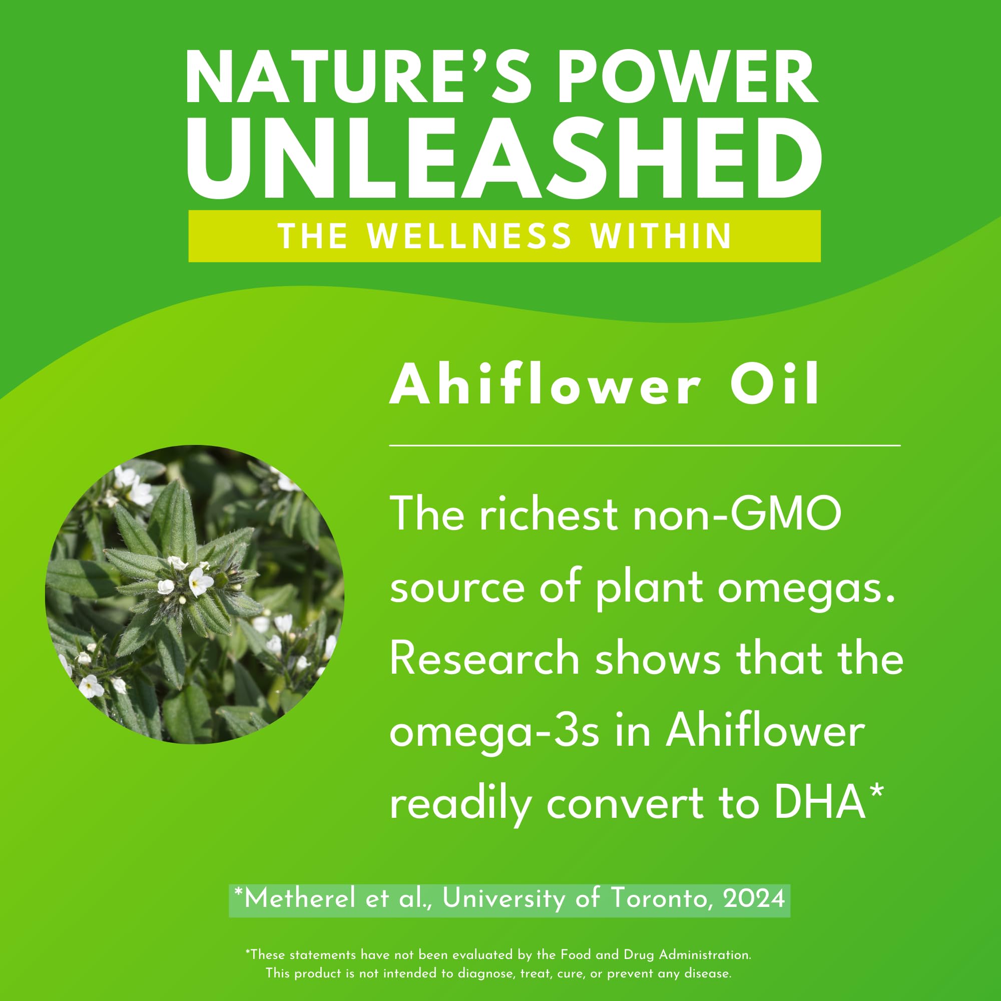 Bold Botanica Ahiflower Oil Omega-3 Supplement 231g on a kitchen counter
