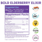 Bold Botanica Elderberry Elixir bottle side view