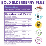 Bold Botanica Elderberry Supplement side view