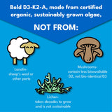 Bold Botanica Vegan Vitamin D3 K2 Drops close-up of dropper