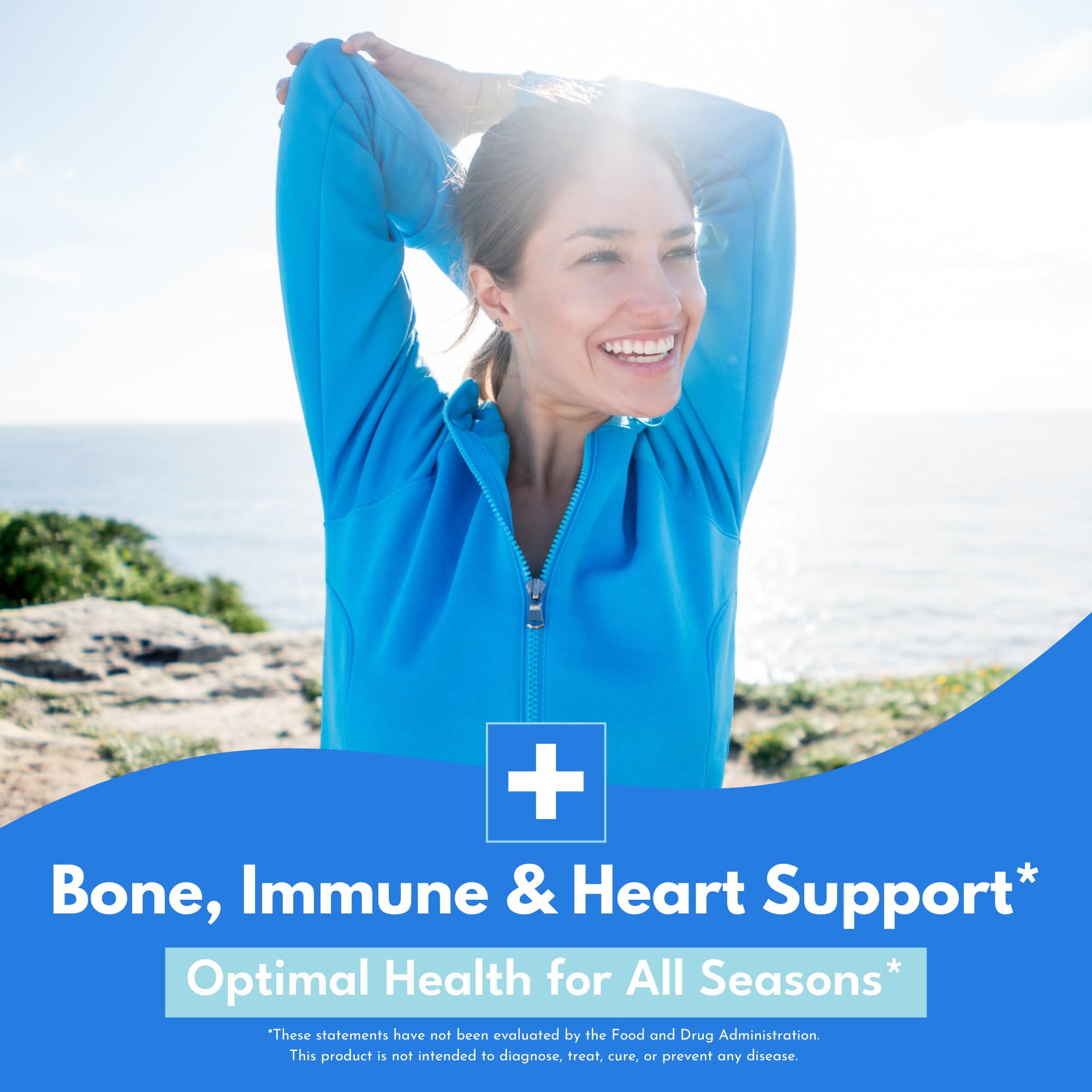 Bold Botanica Vegan Vitamin D3 K2 Drops ingredients list on back