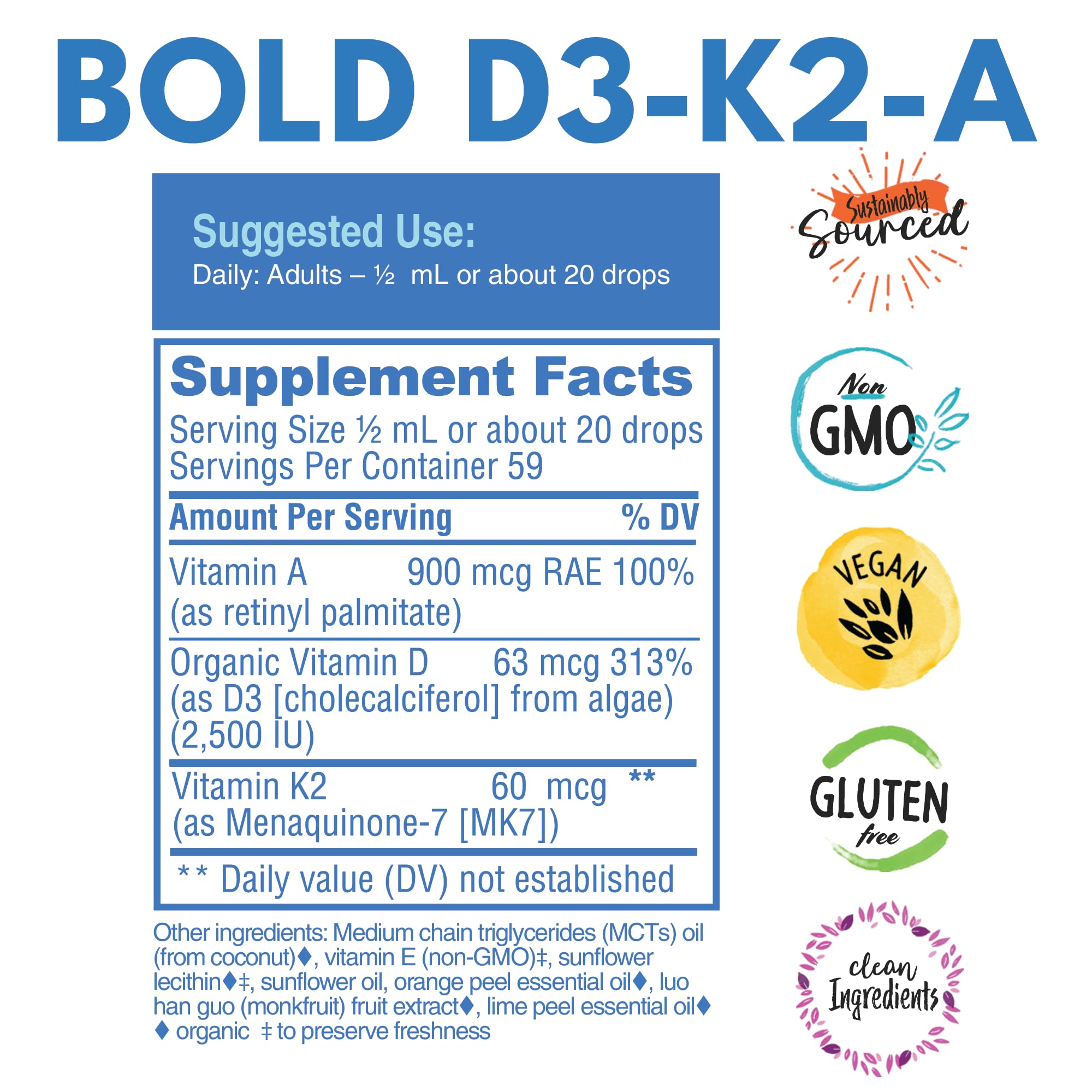 Bold Botanica Vegan Vitamin D3 K2 Drops lifestyle scene with family