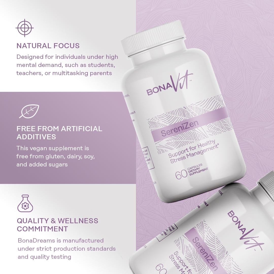 Bonavit Natural Anti-Stress Supplement close-up of capsules