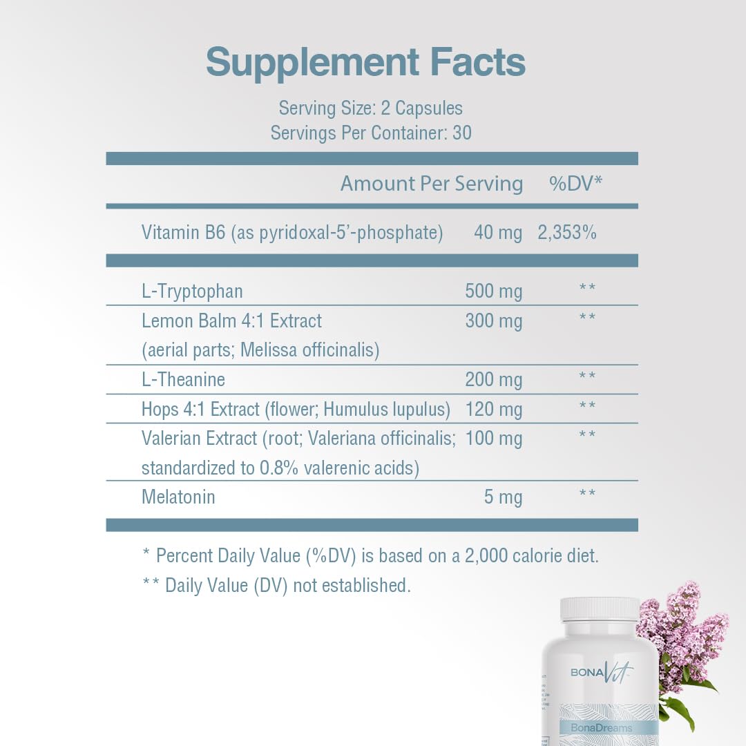 Bonavit Natural Sleep Aid Supplement bottle and packaging
