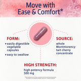 Bonawell Tart Cherry Extract capsules with a measuring spoon