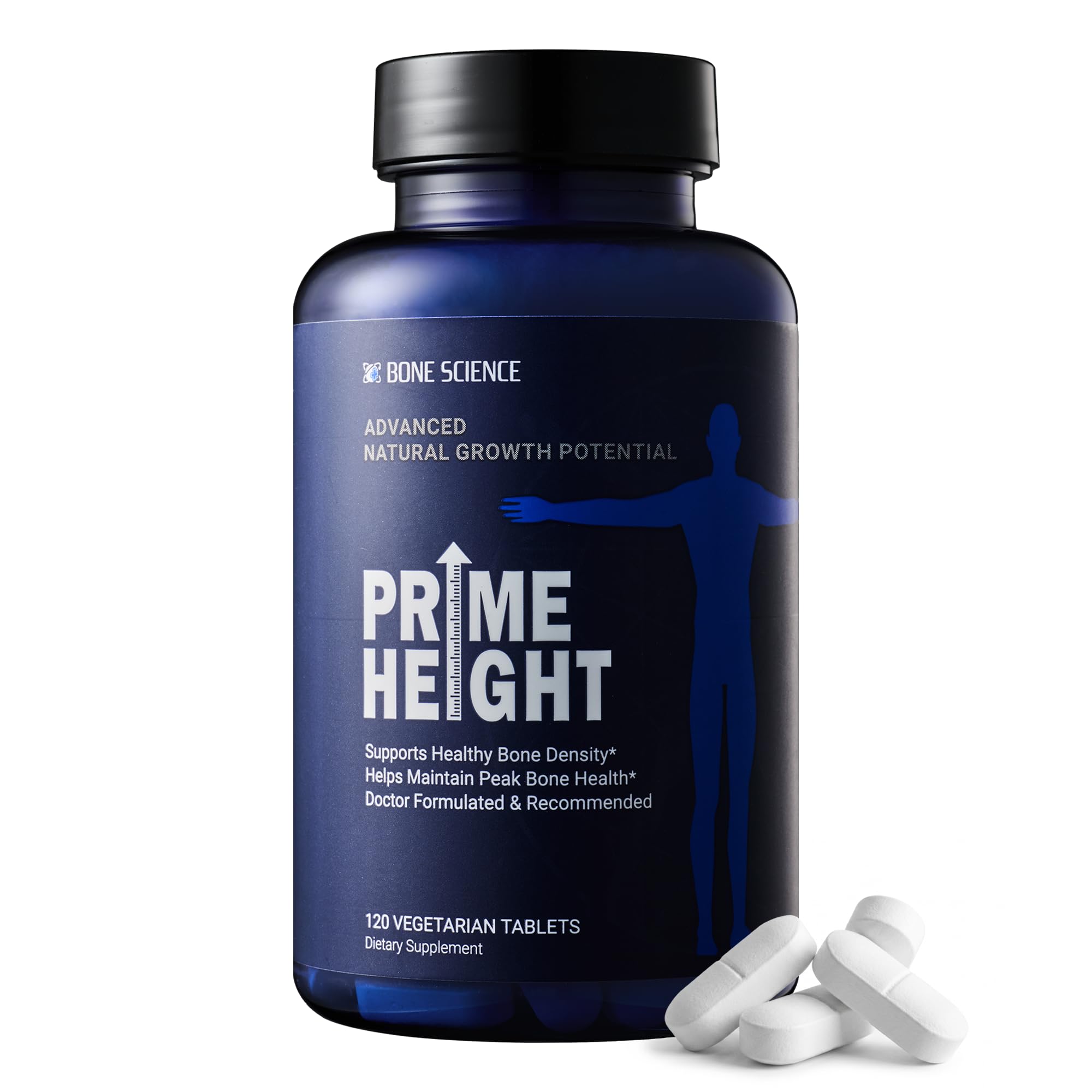 BONE SCIENCE Bone & Growth Support Formula 120 Tablets front view