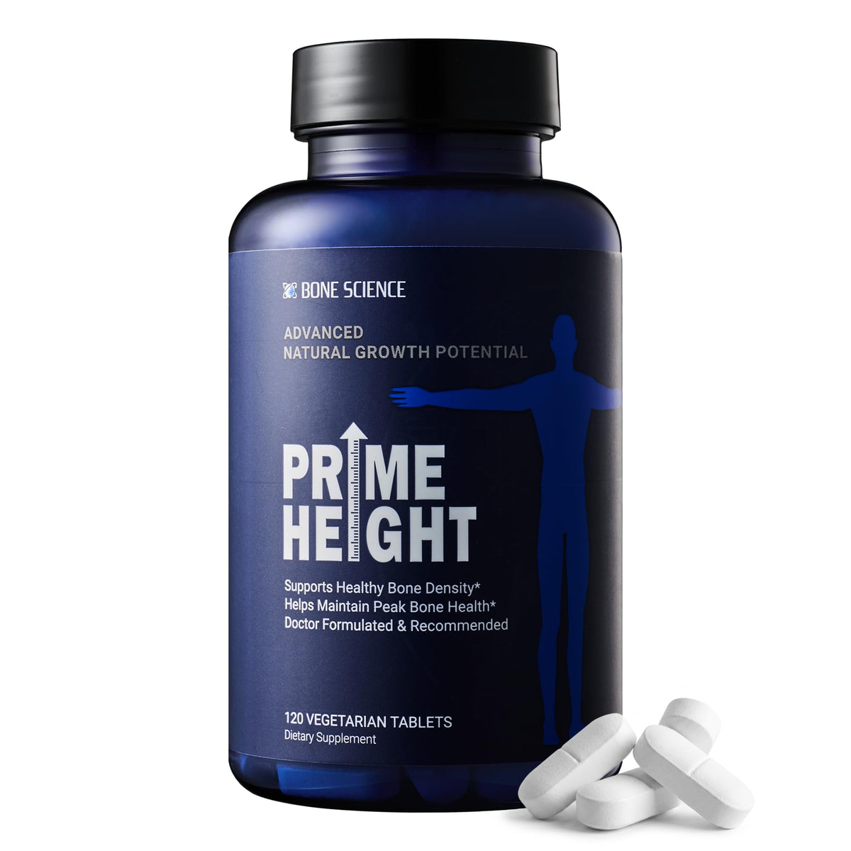 BONE SCIENCE Bone & Growth Support Formula 120 Tablets front view
