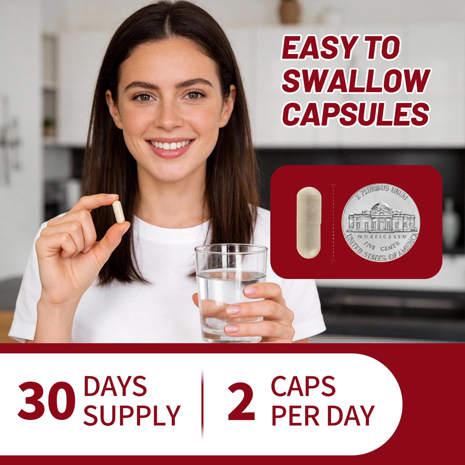 Bonuanci Iron Supplement 65mg on a wooden table