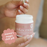 Boobie Brands daily wellness Mom Supplement capsules close-up