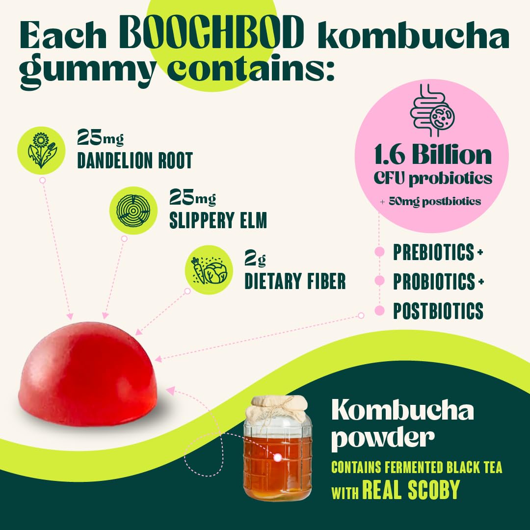 BoochBod Probiotic Kombucha Gummies lifestyle scene