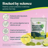 BoochBod Probiotic Kombucha Gummies packaging side view