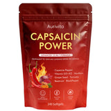 Boranel Aurivita Capsaicin Softgels front view with packaging