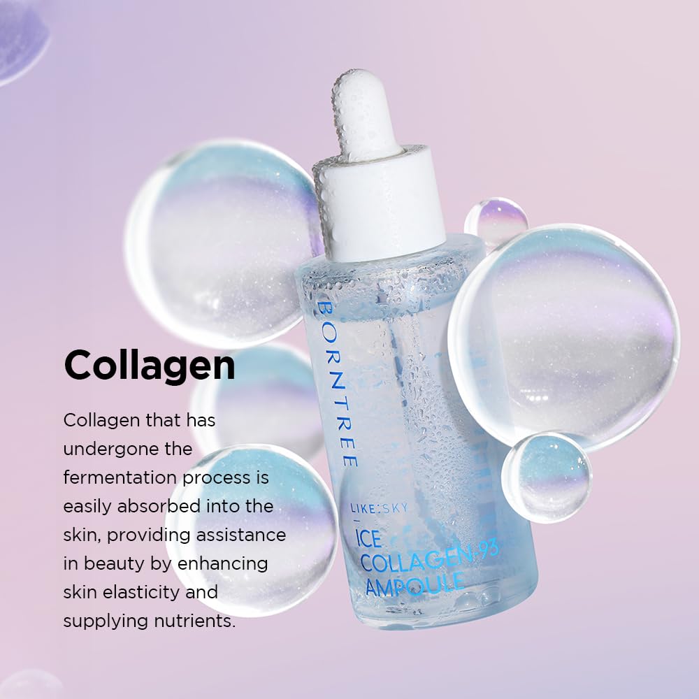 BORNTREE Marine Collagen Supplement bottle with ampoule
