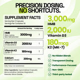 BOSCENT Calcium HMB + Vitamin D3 K2 Complex capsules on a table
