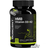 BOSCENT Calcium HMB + Vitamin D3 K2 Complex front view of packaging