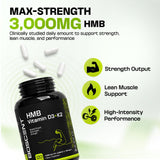 BOSCENT Calcium HMB + Vitamin D3 K2 Complex nutritional information