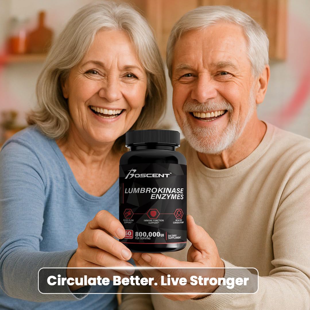 BOSCENT Lumbrokinase Multi-Enzyme Supplement 40mg in lifestyle setting