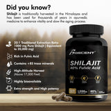 BOSCENT Shilajit Capsules with Himalayan backdrop