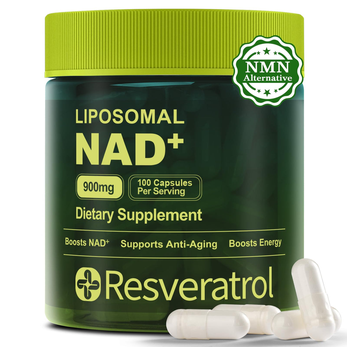 BOSNETHUINH Resveratrol Supplement 60 capsules front view