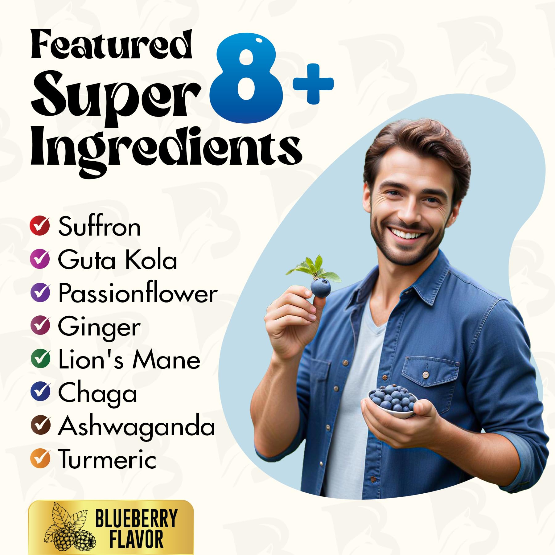 BOSSKO Ashwagandha Gummies bottle with 90 gummies