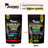 BOSSKO Shilajit Gummies close-up of gummies