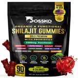 BOSSKO Shilajit Gummies front view with packaging