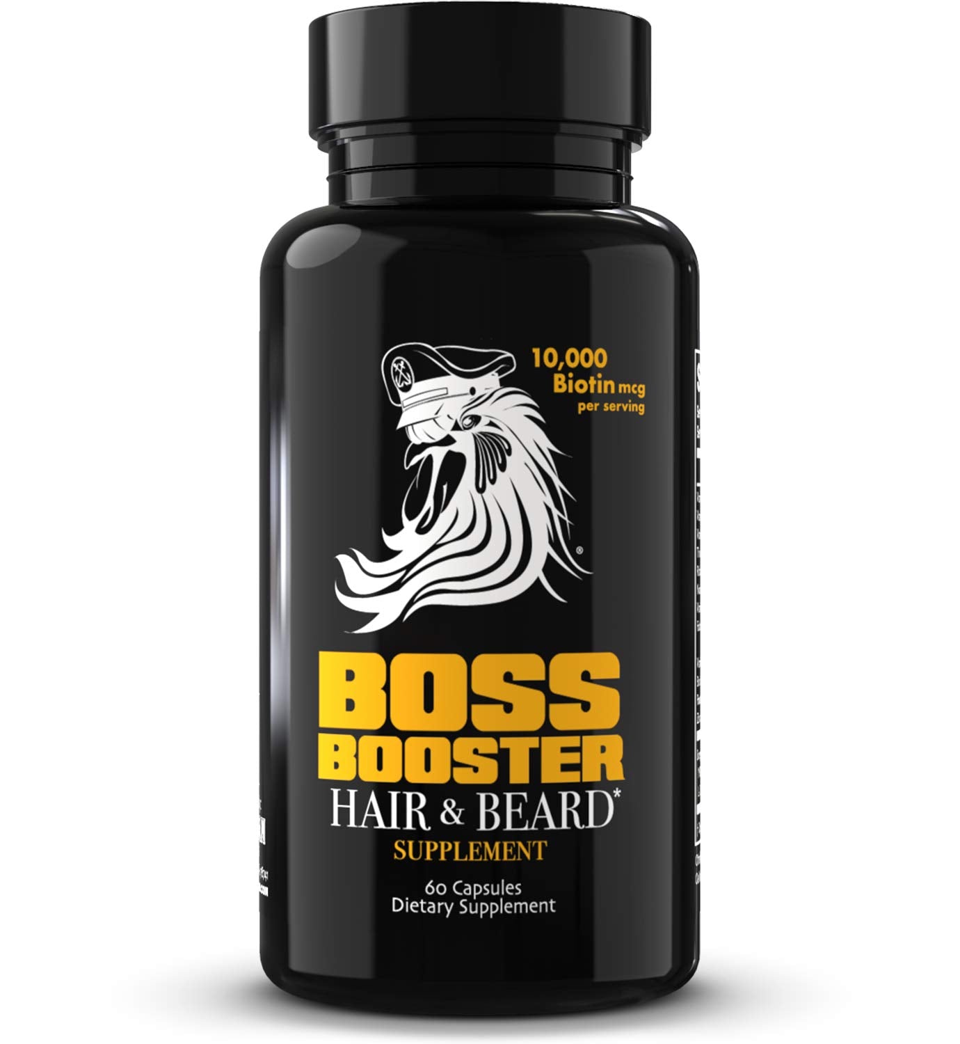 Bossman Boss support Biotin Supplement 60 capsules front view