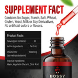 Bossy Pet Liquid B12 Supplement being added to pet food