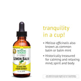 Botanic Choice Lemon Balm Liquid Extract packaging details