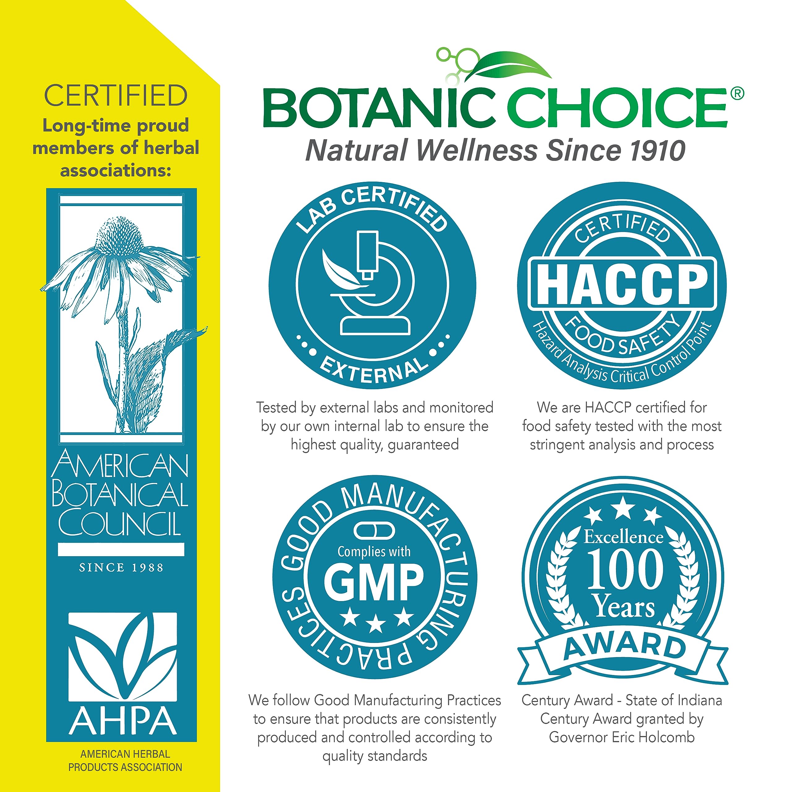 Botanic Choice Lemon Balm Liquid Extract with fresh lemon balm leaves