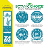 Botanic Choice Lemon Balm Liquid Extract with fresh lemon balm leaves
