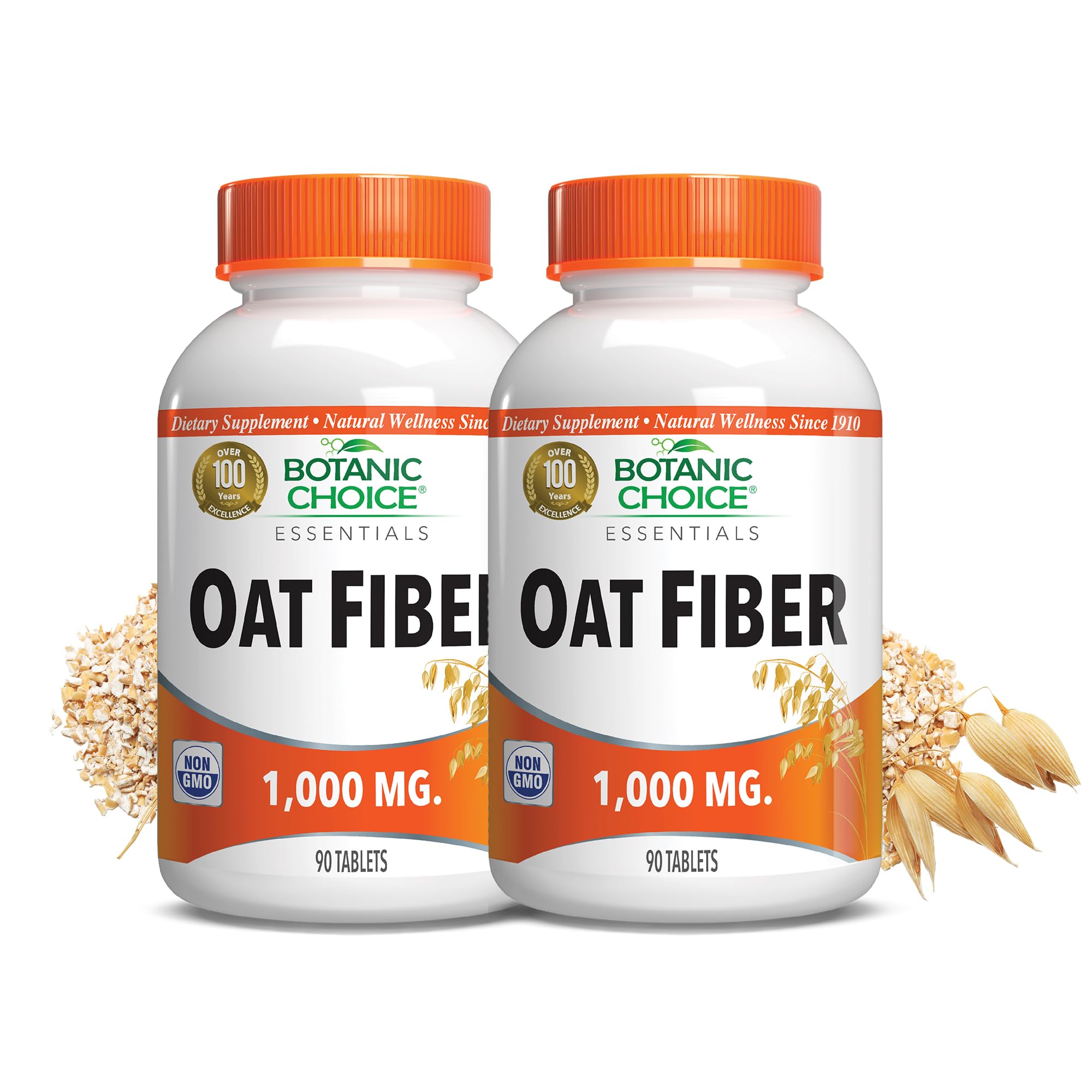 Botanic Choice Oat Fiber Supplement 1000mg front view