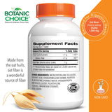 Botanic Choice Oat Fiber Supplement 1000mg side view with label
