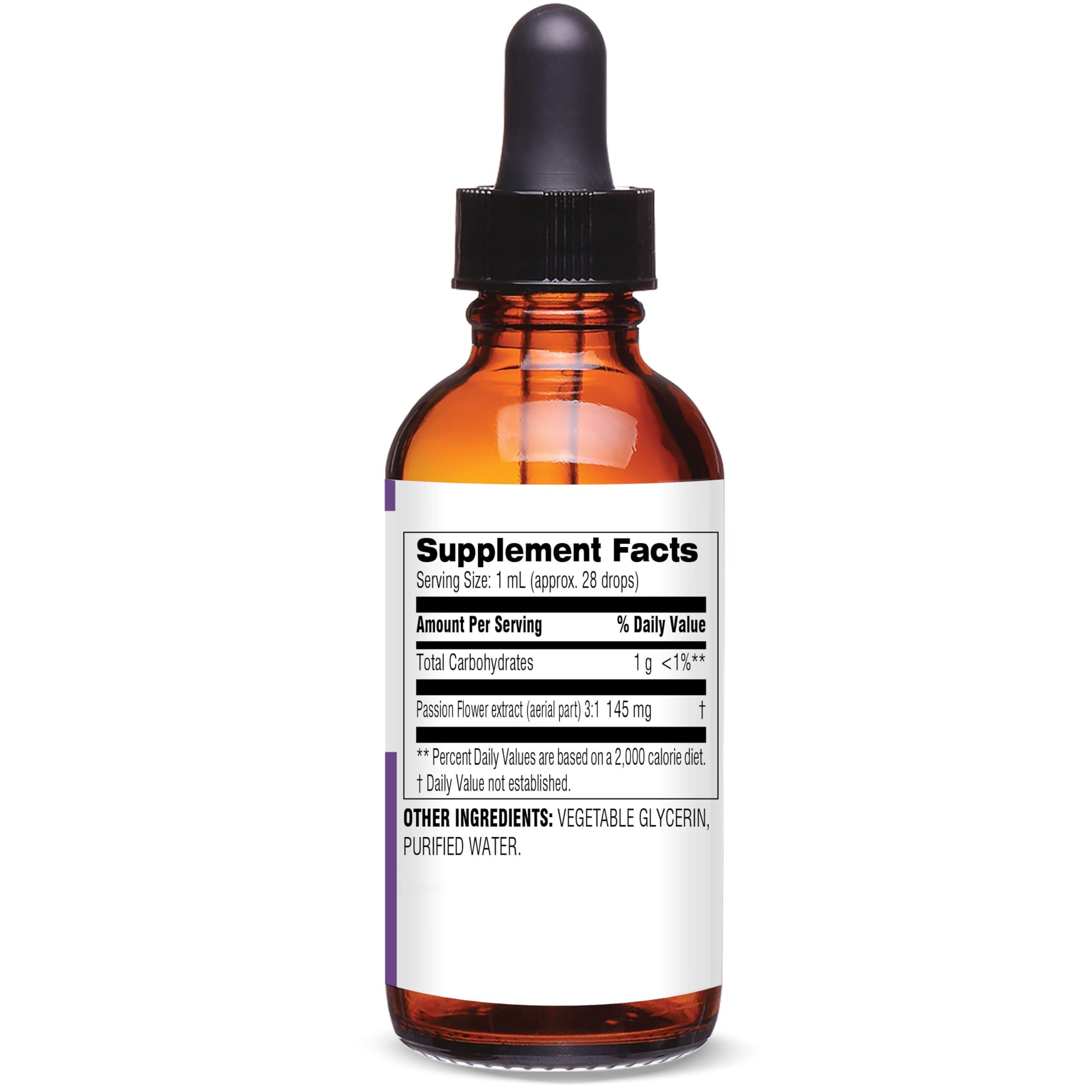 Botanic Choice Passion Flower Liquid Extract bottle side view