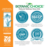 Botanic Choice Turmeric Curcumin Capsules 500mg back view