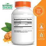 Botanic Choice Turmeric Curcumin Capsules 500mg side view
