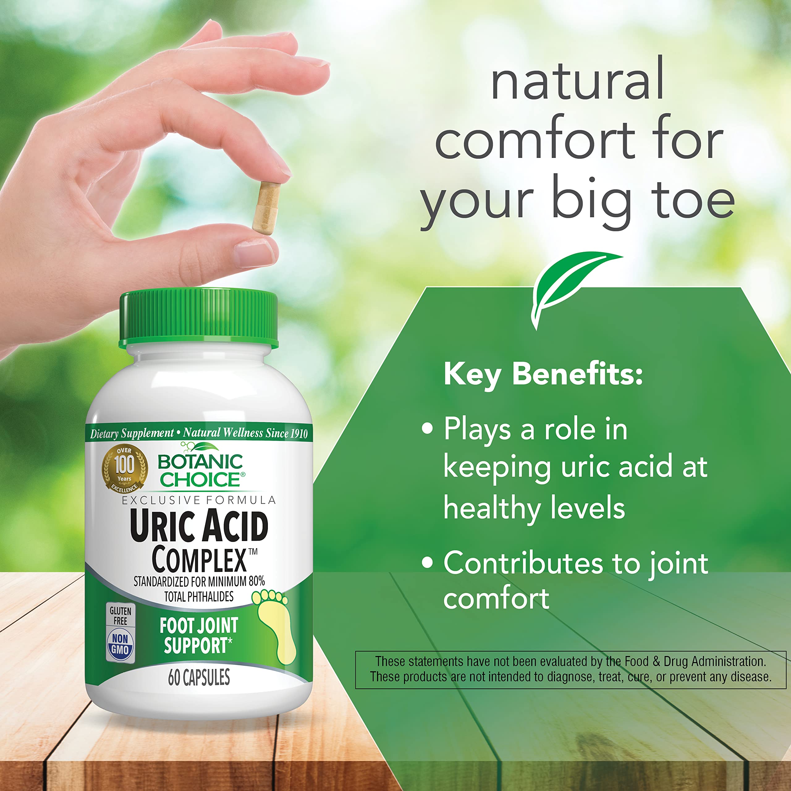 Botanic Choice Uric Acid Support Capsules ingredients list